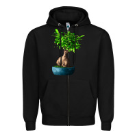 Ficus Ginsenge Zipper Hoodie | Teevron