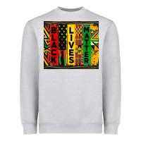 Heather Grey black lives matter tumbler Heavyweight Sweatshirt - HRA Design Shop