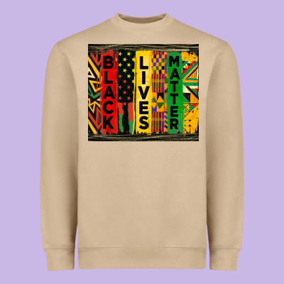Black Lives Matter Tumbler Heavyweight Sweatshirt Designed By Hra Design Shop