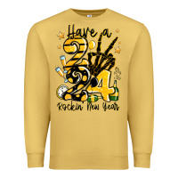 Antique Gold have rockin' new year 2024 Premium Sweatshirt - MaliasSmallBusiness