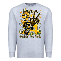 Heather Grey have rockin' new year 2024 Premium Sweatshirt - MaliasSmallBusiness