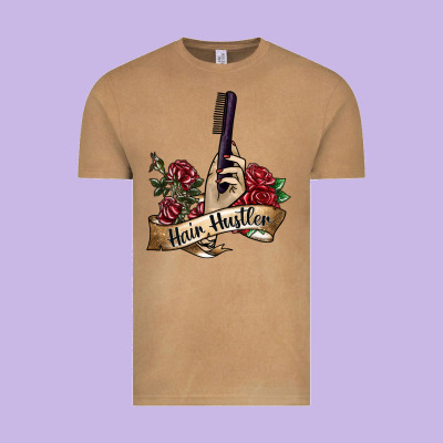 Hair Hustler 4 Vintage Tee Designed By Sublimationcraftshop