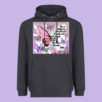Bible Verse Heavyweight Hoodie Designed By Maliassmallbusiness