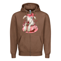 Chestnut valentines day lamb Zipper Hoodie - Jasminsmagicworld