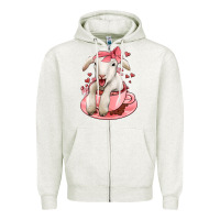 Valentines Day Lamb Zipper Hoodie | Teevron