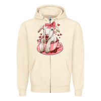 Sandshell valentines day lamb Zipper Hoodie - Jasminsmagicworld
