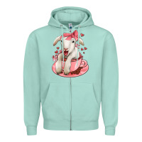 Seafoam valentines day lamb Zipper Hoodie - Jasminsmagicworld