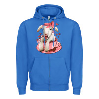 True Royal valentines day lamb Zipper Hoodie - Jasminsmagicworld