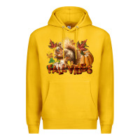 Lemon Fall Vibes Squirrel Premium Hoodie - LillyAllenDesigns