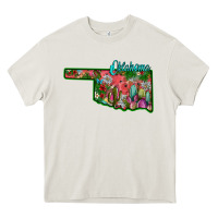 Cream oklahoma Heavy Core Tee - SublimationCraftShop