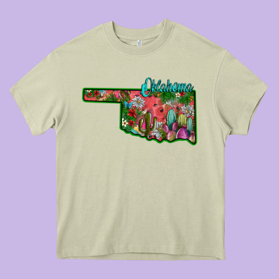 Oklahoma Heavy Core Tee Designed By Sublimationcraftshop