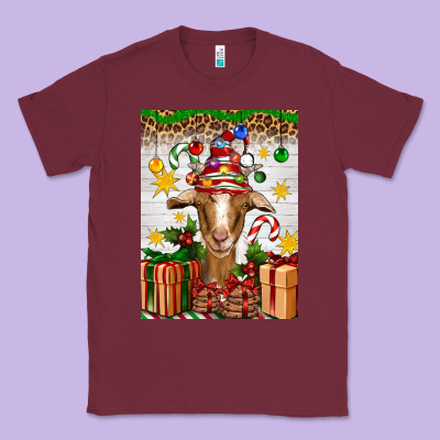 Christmas Goat Air Freshener Classic Tee Designed By Artiststas