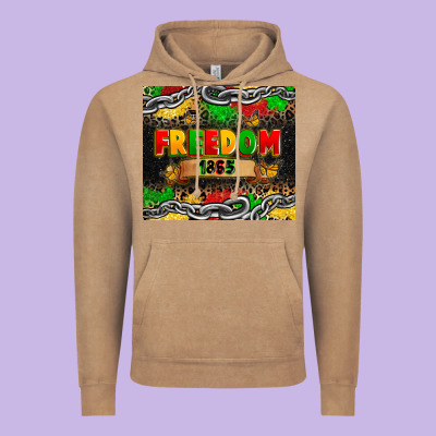 Juneteenth Freedom 1865 Vintage Hoodie Designed By Zillion Design Studio