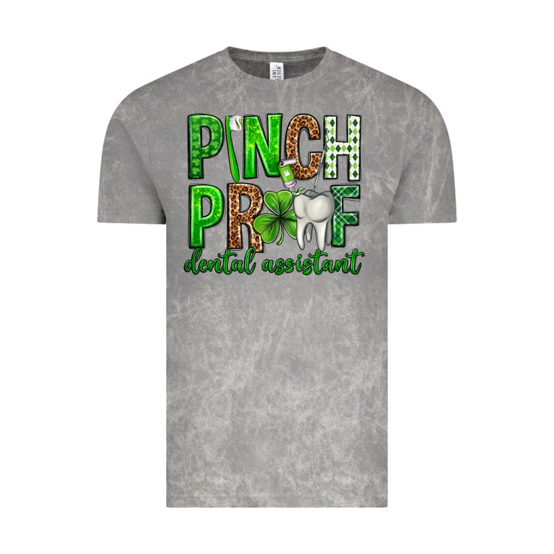 Pinch Proof Dental Assistant St. Patricks Day Vintage Tee by Neo Western | Teevron
