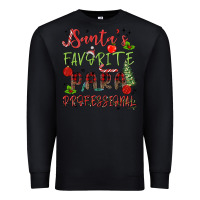 Black santa's favorite para professional Premium Sweatshirt - MaliasSmallBusiness