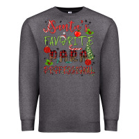 Charcoal Heather santa's favorite para professional Premium Sweatshirt - MaliasSmallBusiness