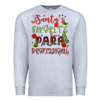 Heather Grey santa's favorite para professional Premium Sweatshirt - MaliasSmallBusiness