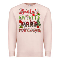 Pale Pink santa's favorite para professional Premium Sweatshirt - MaliasSmallBusiness