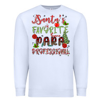 White santa's favorite para professional Premium Sweatshirt - MaliasSmallBusiness