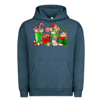 Pigment Midnight Navy Christmas coffee cup Urban Hoodie - NancyCooperArtShop