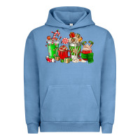 Pigment Pebble Blue Christmas coffee cup Urban Hoodie - NancyCooperArtShop