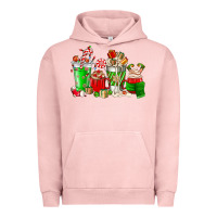 Pigment Salmon Christmas coffee cup Urban Hoodie - NancyCooperArtShop