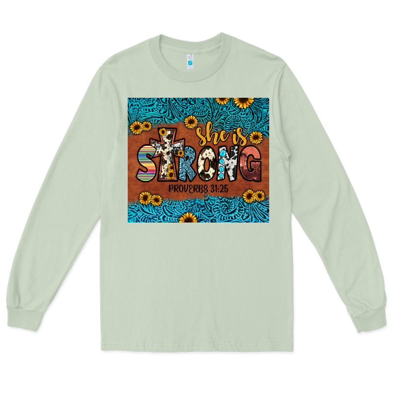 She Is Strong Long Sleeve Tee by JahusDesignShop | Teevron
