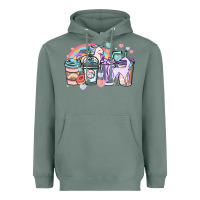 Sage unicorn coffee cups Heavyweight Hoodie - NancyCooperArtShop