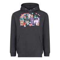 Smoke unicorn coffee cups Heavyweight Hoodie - NancyCooperArtShop