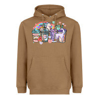 Toasted Coconut unicorn coffee cups Heavyweight Hoodie - NancyCooperArtShop