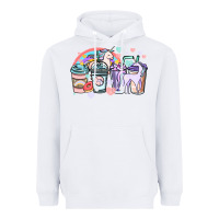 White unicorn coffee cups Heavyweight Hoodie - NancyCooperArtShop