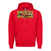 Red it's fall y'all cow Zipper Hoodie - Jasminsmagicworld