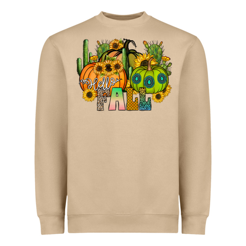 Hello Fall Heavyweight Sweatshirt by CowhideDigitalArt | Teevron
