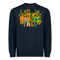 Navy hello fall Heavyweight Sweatshirt - CowhideDigitalArt