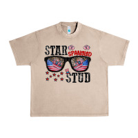 French Oak star spangled stup Urban Heavy Tee - CowhideDigitalArt