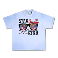 Grape Ice star spangled stup Urban Heavy Tee - CowhideDigitalArt