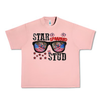 Salmon star spangled stup Urban Heavy Tee - CowhideDigitalArt