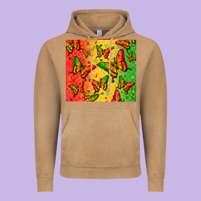 Juneteenth Butterfly Vintage Hoodie Designed By Zillion Design Studio