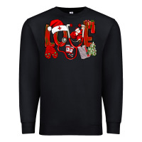 Black christmas love nurse Premium Sweatshirt - NancyCooperArtShop