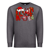 Charcoal Heather christmas love nurse Premium Sweatshirt - NancyCooperArtShop