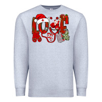 Heather Grey christmas love nurse Premium Sweatshirt - NancyCooperArtShop