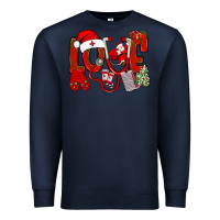 Navy christmas love nurse Premium Sweatshirt - NancyCooperArtShop