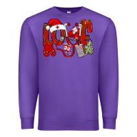 Purple christmas love nurse Premium Sweatshirt - NancyCooperArtShop