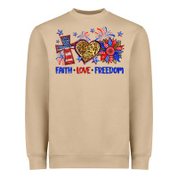 Mushroom faith love freedom Heavyweight Sweatshirt - Neo Western
