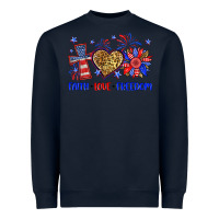 Navy faith love freedom Heavyweight Sweatshirt - Neo Western