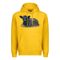 Lemon Black Angus Calf Illustrations Premium Hoodie - LillyAllenDesigns
