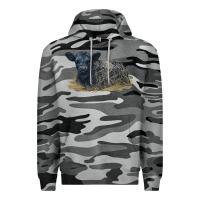 Slate Camo Black Angus Calf Illustrations Premium Hoodie - LillyAllenDesigns