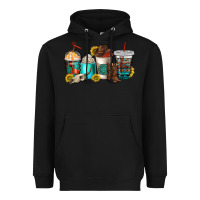 Black western coffee cups Heavyweight Hoodie - NancyCooperArtShop