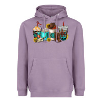 Lavender western coffee cups Heavyweight Hoodie - NancyCooperArtShop