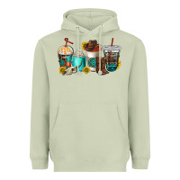 Western Coffee Cups Heavyweight Hoodie | Teevron